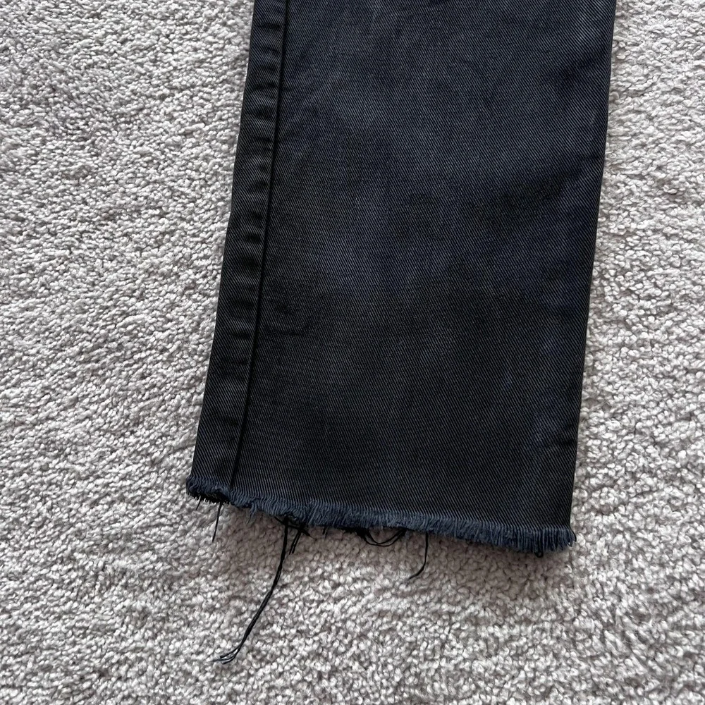 Dolce & Gabbana J&ANS‎ Jeans Mens 26x28 Black Straight Button Fly Raw Hem Italy
